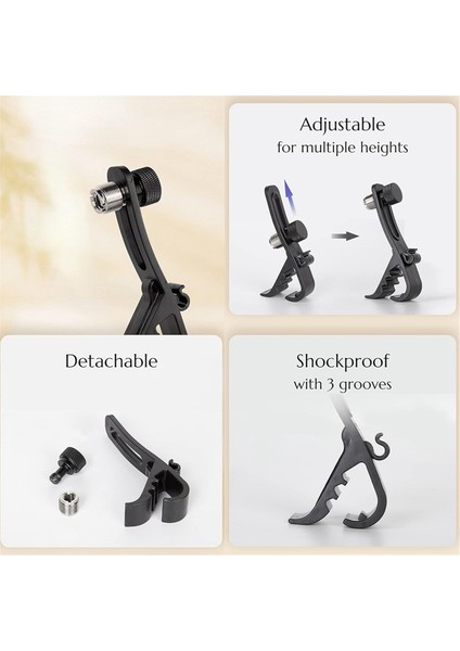 Şok Geçirmez Davul Mikrofon Klipsi 4pcs, Mikrofon Standı Için Ayarlanabilir Davul Mikrofon Kiti ve Mikrofon Tutucu, Universal Mikrofon Kelepçesi (Yurt Dışından) indirimleri