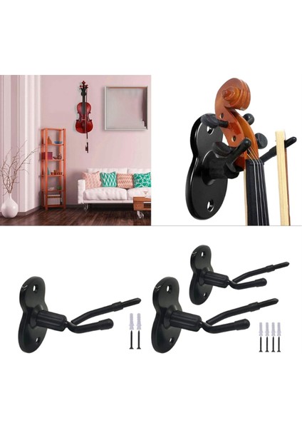 3 Adet Keman Duvarı Montajı, Keman Kancalı Keman ve Viyola (Yurt Dışından) modelleri
