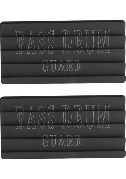2 Adet Bas Davul Koruyucu Pedler Anti-Caz Davul Anti-Kaymaz Ped Davul Kiti Aksesuarları (Yurt Dışından)