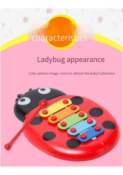 Bulmaca Böcek Ladybug El Perküsyon Enstrümanı Erken Eğitim Müzik Enstrümanı Çocuk Perküsyon Enstrümanı (Yurt Dışından) fırsatları