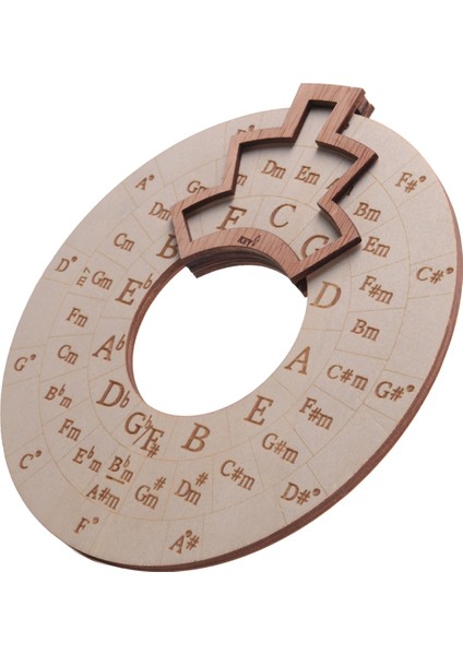 Ahşap Melodi Aracı, Müzisyenler Için Akor Tekerleği, Daire Ahşap Tekerlek ve Müzikal Aydınlanma Aracı (Yurt Dışından) modelleri