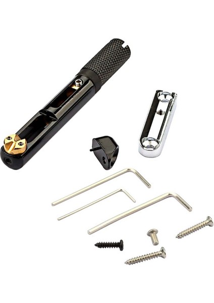 Tek Set Eyer Başsız Elektro Gitar Köprüsü Kuyruk Parçası, Başsız Elektro Gitar Siyahı Için Anahtar (Yurt Dışından) modelleri