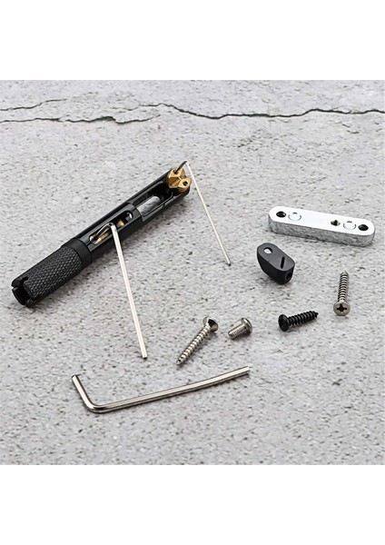 Tek Set Eyer Başsız Elektro Gitar Köprüsü Kuyruk Parçası, Başsız Elektro Gitar Siyahı Için Anahtar (Yurt Dışından) indirimleri