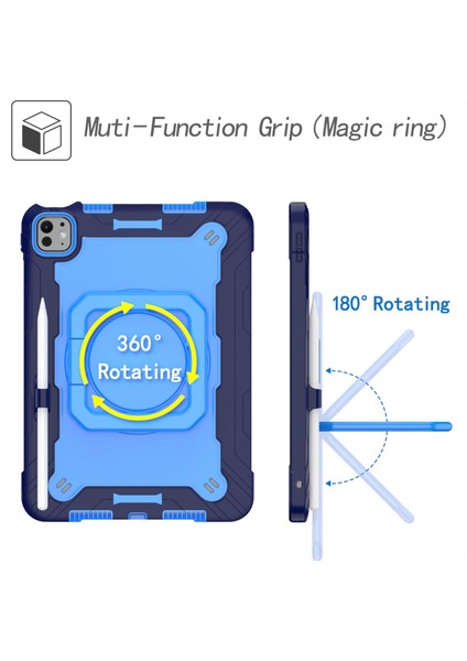 iPad Pro 11 2024 Için Silikon Hibrit Pc Kılıfı (Yurt Dışından) modelleri