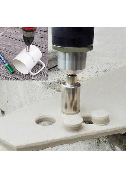 Mermer Granit Fayans Cam Yuvarlak Delme Pancı 5mm 8mm 10 mm Elmas Uç Delik Açma Matkap Karot 3 Parça fiyatları