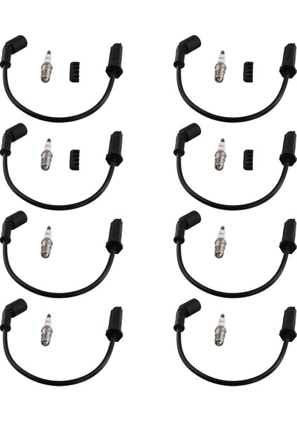 8x 19297035 Kontak Kabloları ve 8x 41962 Buji Chevy Gmc Için Set Seti 4.8l 5.3l 6.0l Savana 2500 3500 (Yurt Dışından)