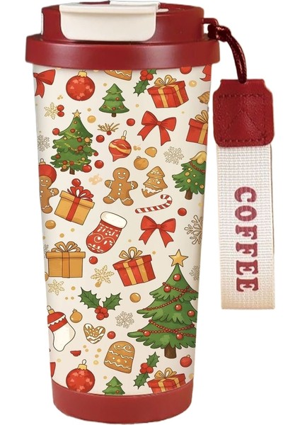 316 Paslanmaz Çelik Noel Termos Fincan Kahve Fincanı (Yurt Dışından)