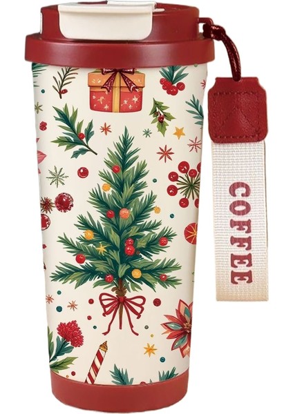 316 Paslanmaz Çelik Noel Termos Fincan Kahve Fincanı (Yurt Dışından)