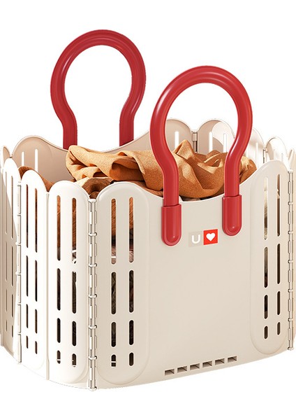 Taşınabilir Büyük Kapasiteli Katlanır Çamaşır Sepeti (Yurt Dışından)