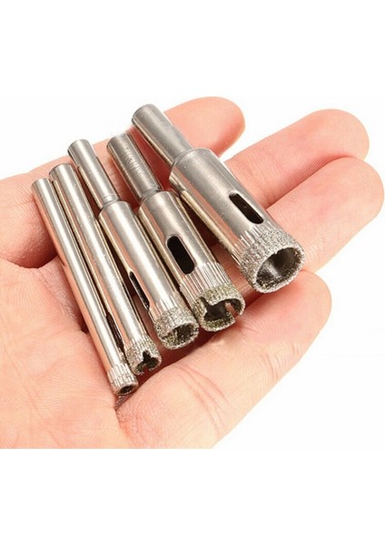 Mermer Granit Fayans Cam Yuvarlak Delme Pancı 5mm 8mm 10 mm Elmas Uç Delik Açma Matkap Karot 3 Parça indirimleri