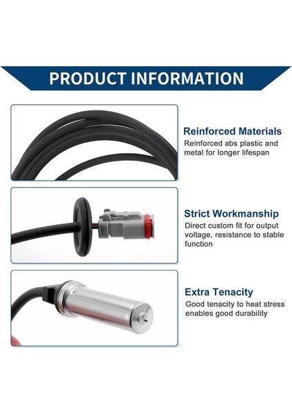 Abs Tekerlek Hız Sensörü Abs Sensörü 4410323860 20528660 21247147 Volvo Fh 12 Için (Yurt Dışından) modelleri