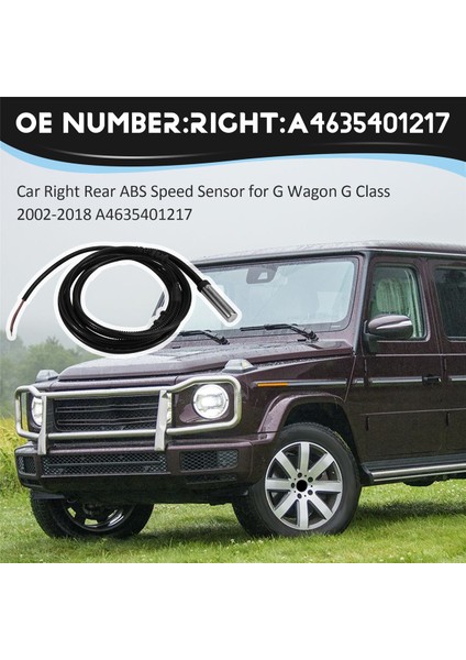 Mercedes Için Araba Sağ Arka Abs Hız Sensörü Benz G Wagon G Sınıfı 2002-2018 4635401217 (Yurt Dışından) fırsatları