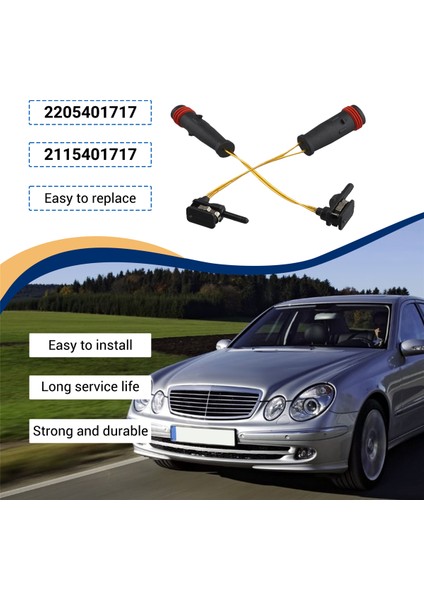 4 Pcs 2205401717 2115401717 Fren Balatası Aşınma Sensörü Mercedes Ön Arka Fren Balatası Aşınma Sensörü W220 W211 C300 C350 E350 (Yurt Dışından) indirimleri