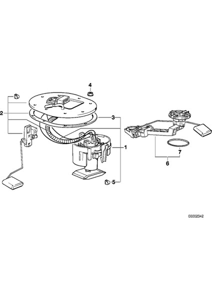16141182354 Bmw 7 &#39;740I 740IL 750IL E38 1994-2001 Yakıt Sensörü Parçaları Için Araba Yakıt Seviyesi Sensörü (Yurt Dışından) fiyatları