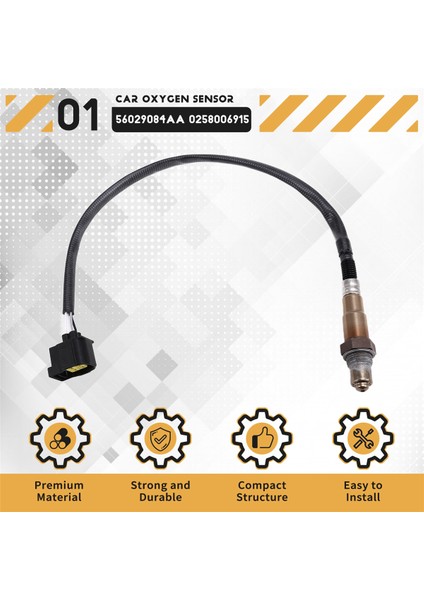 Lambda Sensörü Oksijen Sensörü 56029084AA 0258006915 Chrysler Grand Caravan Için 2009-2010 Yolculuğu 2007-2010 Pusula (Yurt Dışından) fırsatları