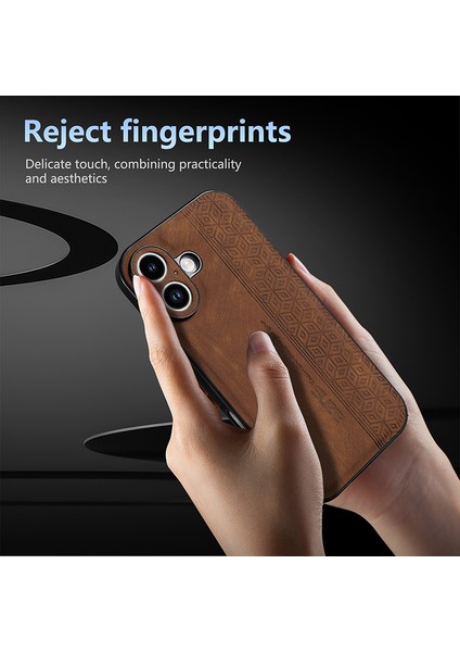 iPhone 17 Retro Kabartmalı Desen Pu Cep Telefonu Kılıfı (Yurt Dışından) fiyatları