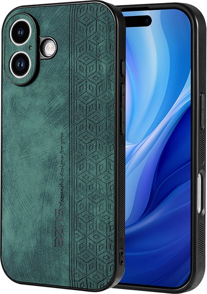 iPhone 17 Retro Kabartmalı Desen Pu Cep Telefonu Kılıfı (Yurt Dışından)