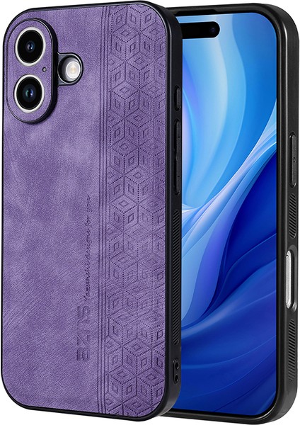 iPhone 17 Retro Kabartmalı Desen Pu Cep Telefonu Kılıfı (Yurt Dışından)