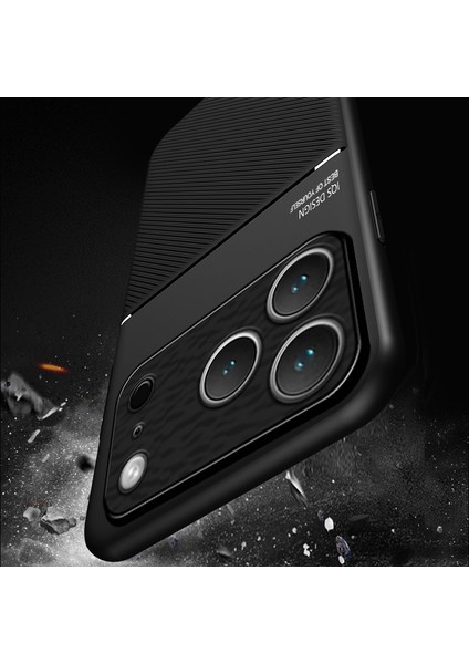 iPhone 17 Pro Max Dikey Çizgiler Araba Manyetik Emme Cep Telefonu Kılıfı (Yurt Dışından) modelleri