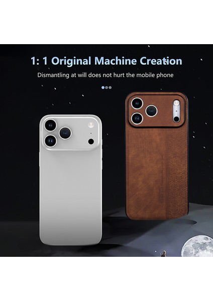 iPhone 17 Pro Retro Kabartmalı Desen Pu Cep Telefonu Kılıfı (Yurt Dışından) fırsatları