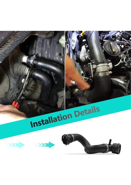 Araç Üst Radyatör Soğutucu Hortum Soğutma Su Borusu 7L8122101D 7l8 122 101 D Audi Q7 3.0l V6 2011-2015 (Yurt Dışından) fırsatları