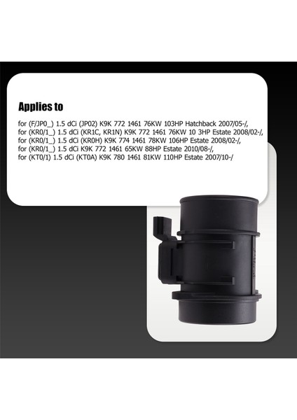 Nissan Micra Renault Suzuki Için 5WK97007Z Araç Kütle Hava Akış Ölçer Sensörü 5WK97007 H8200299956 (Yurt Dışından) indirimleri