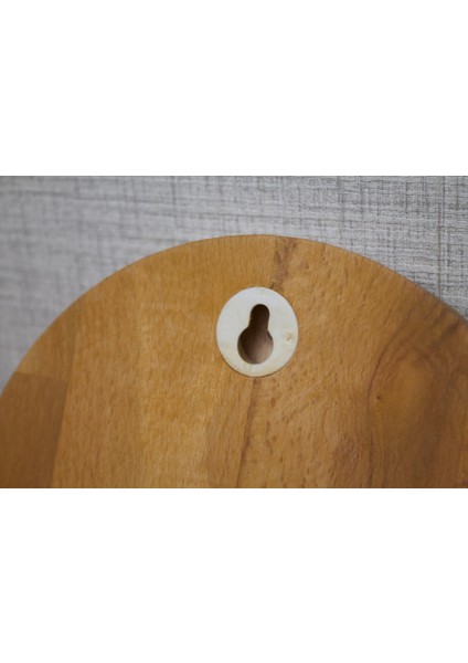 Sessiz Mekanizmalı Ahşap Duvar Saati - 42 cm - Romen Rakamlı