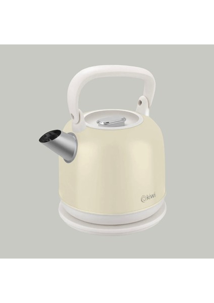 KK-3340 Paslanmaz Çelik Retro Su Isıtıcı Kettle - Ekru - 2,2 Litre fiyatları