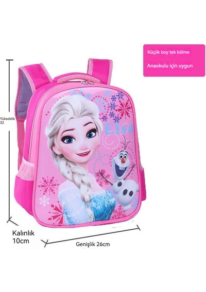 Anaokulu Su Geçirmez Elsa Prenses Okul Çantası (Yurt Dışından)