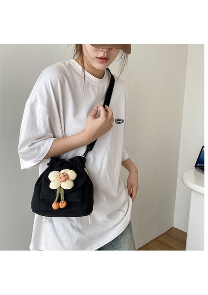 Kanvas Mini Kadın Moda Yüksek Görünümlü Omuz Çantası (Yurt Dışından) modelleri