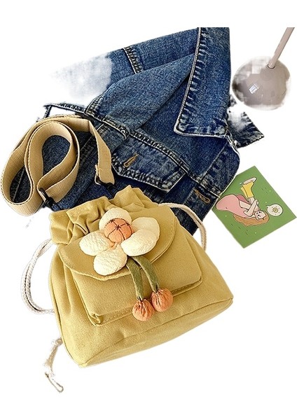 Kanvas Mini Kadın Moda Yüksek Görünümlü Omuz Çantası (Yurt Dışından)