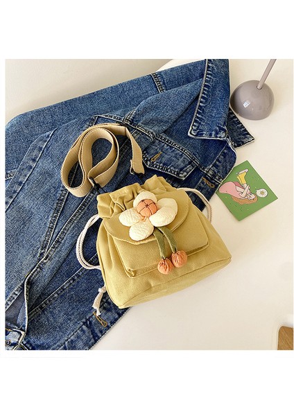 Kanvas Mini Kadın Moda Yüksek Görünümlü Omuz Çantası (Yurt Dışından) fiyatları