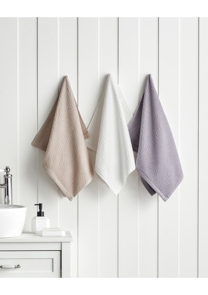 Wave Pamuk Yüz Havlusu 50X70 cm Açık Bej fırsatları