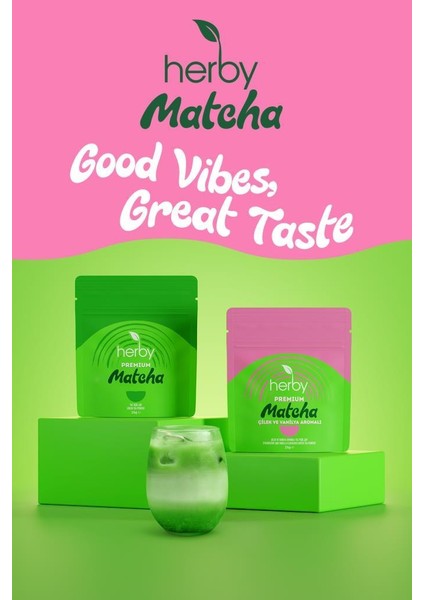 Premium Matcha Çilek ve Vanilya Aromalı 2'li fiyatları