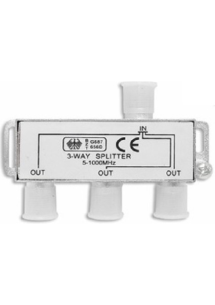4819 Uydu Splitter 3 Lü Kablo Tv Rg6 Anten Çoklayıcı Dağıtıcı fiyatları