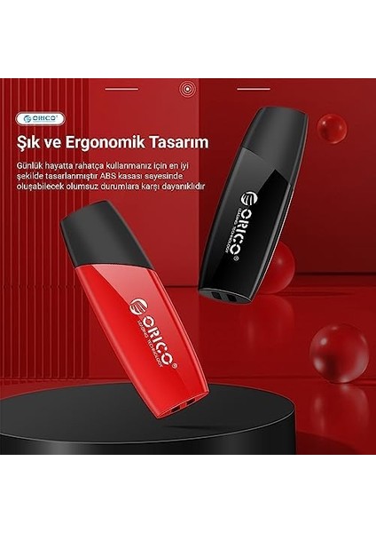 Type-C Usb3.2 Gen1 128GB Usb-C Flash Bellek Kırmızı modelleri