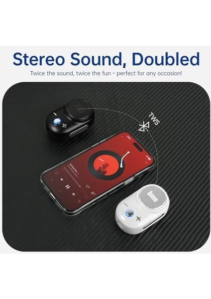 Itour-S Taşınabilir Mini Giyilebilir Bluetooth Hoparlör, Büyük Ses ve Punchy Bas, Klipsli Tasarım, IP67 Su Geçirmez ve Toz Geçirmez, 10 Saat Çalma Süresi, Ev Seyahat Ofis ve Dış Mekan Için modelleri