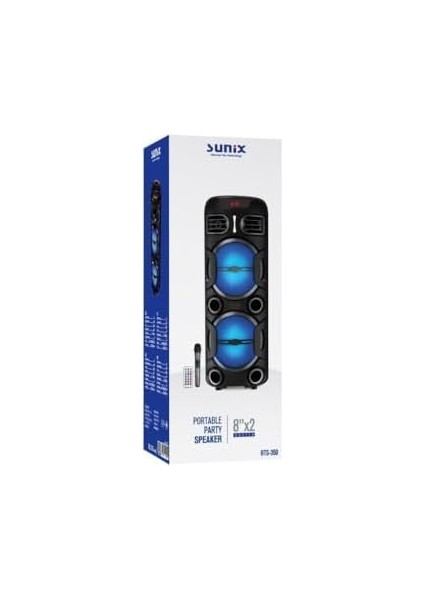 20W 4500 Mah 8 Woofer Taşınabilir Bluetooth Hoparlör BTS-350 fiyatları