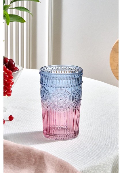 Sunflower Meşrubat Bardağı 332 ml Mavi Pembe