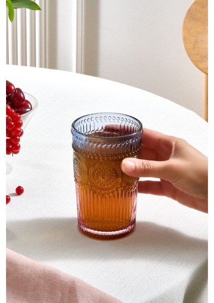 Sunflower Meşrubat Bardağı 332 ml Mavi Pembe