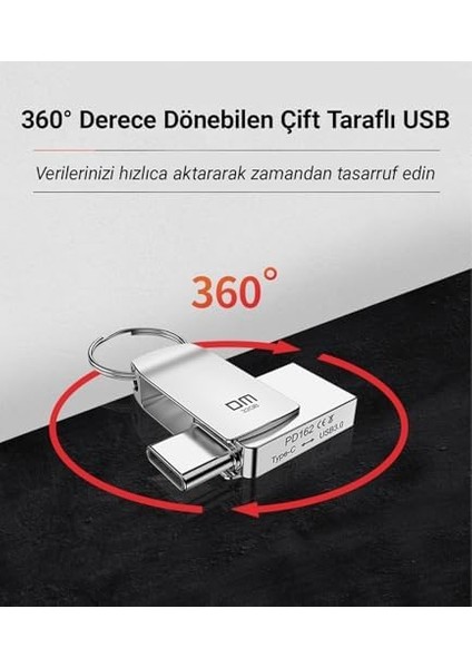 PD162 Metal Type-C Usb3.0 Otg Flash Bellek 128GB fiyatları