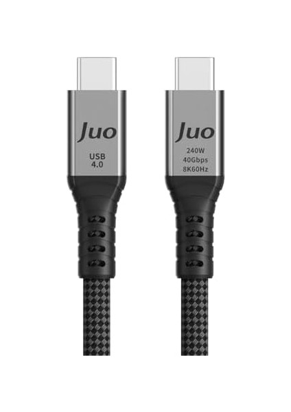 USB 4.0 240W 40GBPS Thunderbolt 4 8k 60Hz Usb-C Görüntü Aktarım ve Type-C Hızlı Şarj ve Data Kablosu 1 Metre modelleri