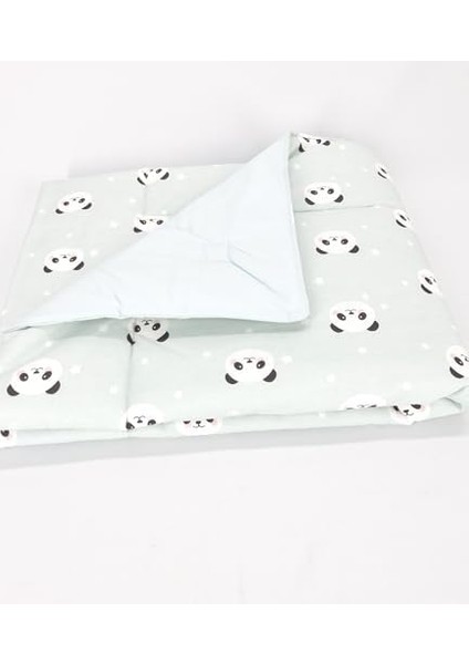 El Yapımı Panda Desenli Yorgan Çarşaf ve Yastıklı Üçlü Set modelleri