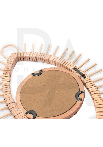 Göz Formlu Bambu Rattan Ayna fırsatları