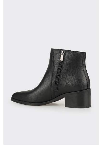 Siyah Deri Kadın Klasik Bot modelleri