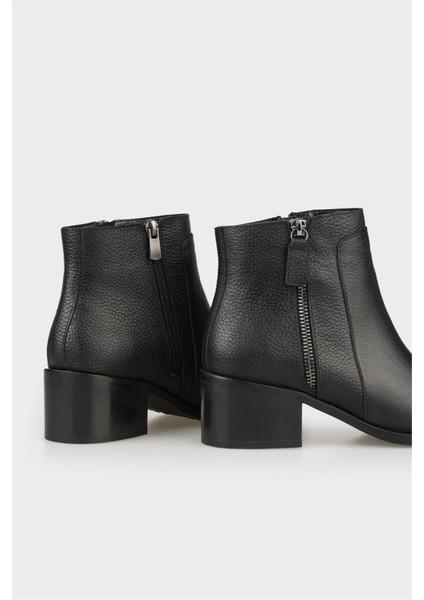 Siyah Deri Kadın Klasik Bot fırsatları