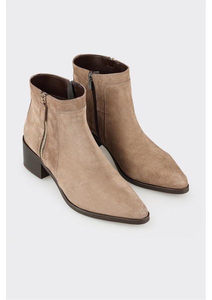 Vizon Deri Kadın Klasik Bot fiyatları