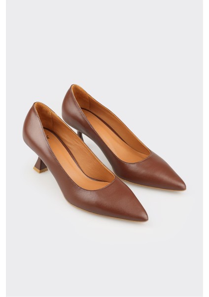Kahve Deri Kadın Stiletto fiyatları