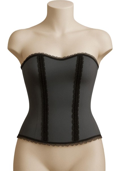 Gri Mı Emay 9155 F Fırfırlı Terletici Büstiyer