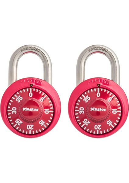Lock 1530T Soyunma Kilidi Kombinasyon Asma Kilit, 2 Adet (1&apos;li Paket) Renkler Değişebilir